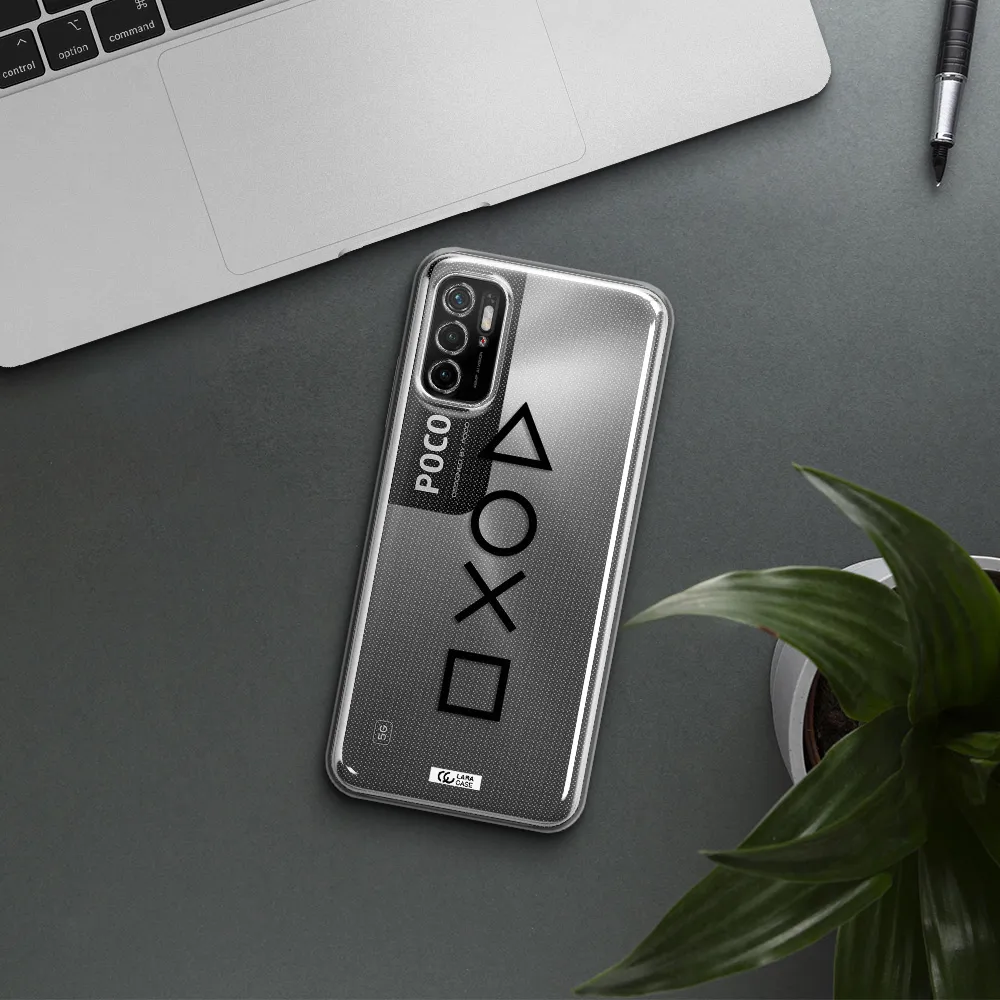 A Black And White Symbol Xiaomi Poco M3 Pro Clear Tpu Case