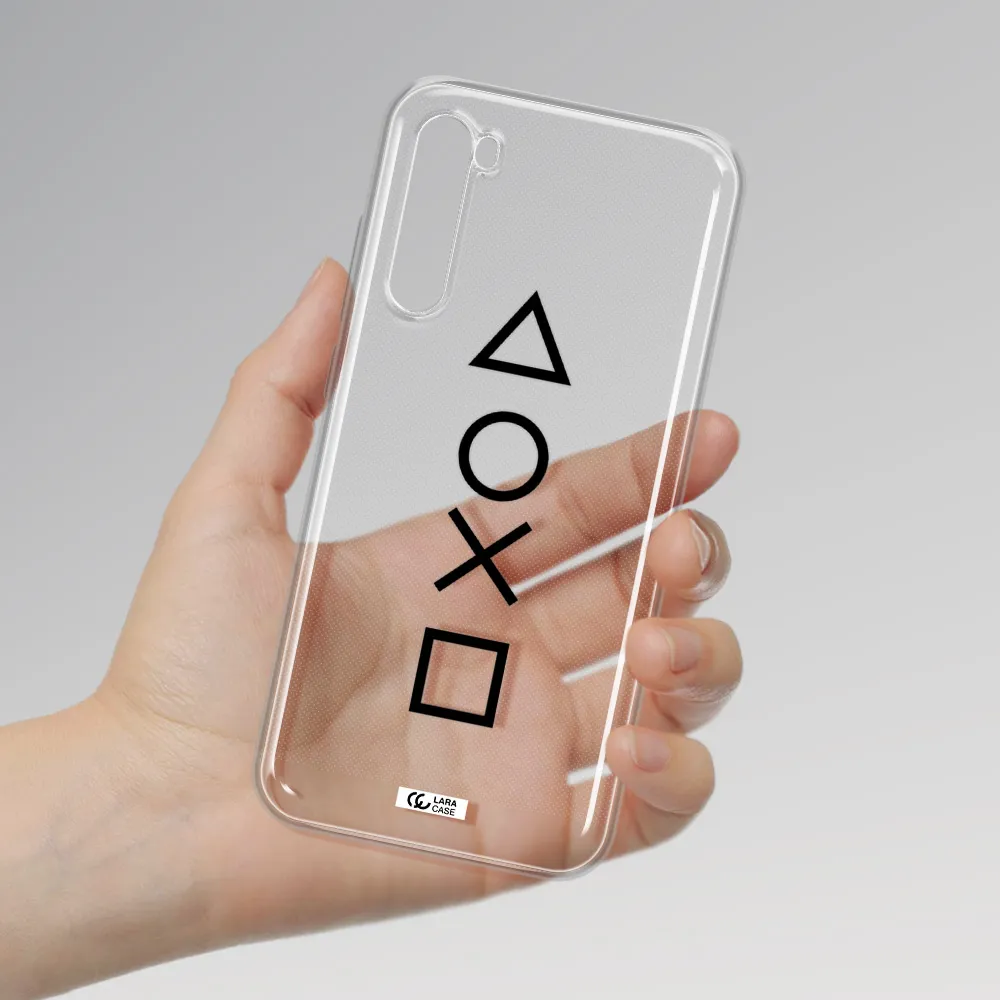 A Black And White Symbol Xiaomi Redmi Note 8T Clear Tpu Case