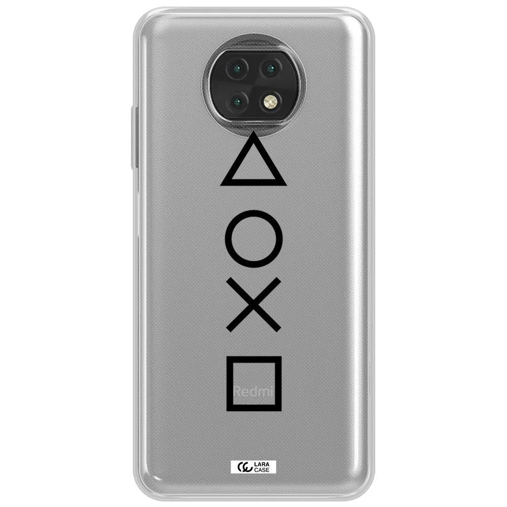 A Black And White Symbol Xiaomi Redmi Note 9T Clear Tpu Case