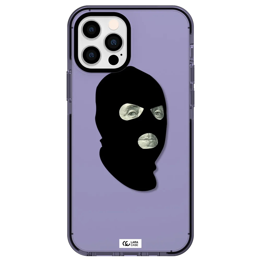 a person wearing a mask Apple iPhone 12 pro impact Lilac Case