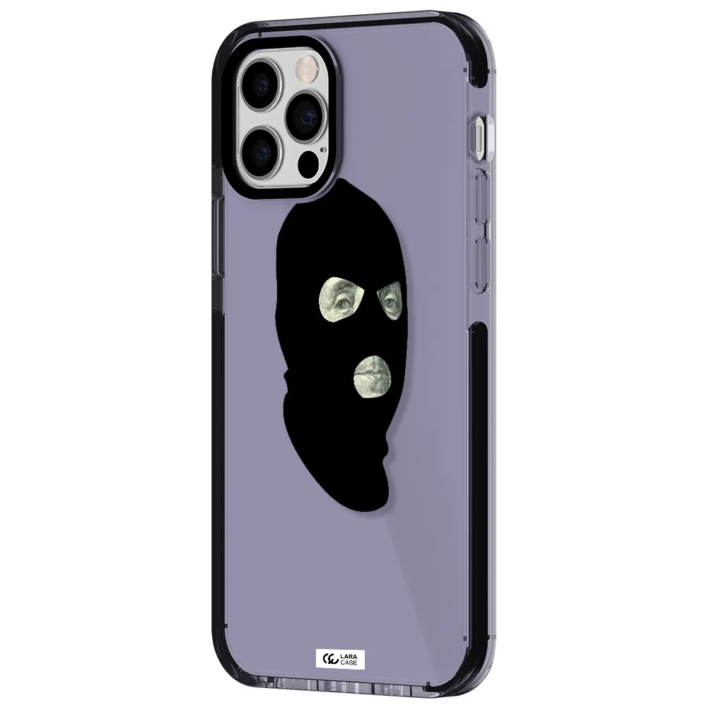 a person wearing a mask Apple iPhone 12 pro impact Lilac Case