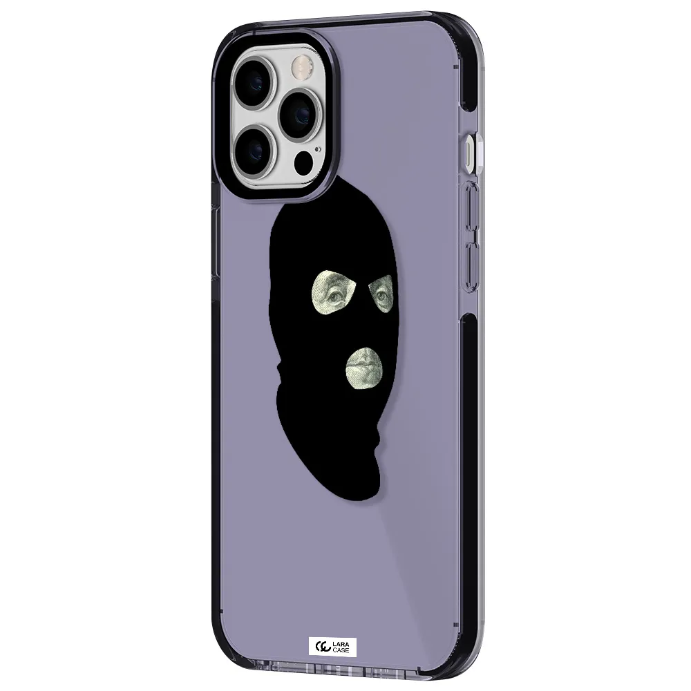 a person wearing a mask Apple iPhone 12 pro max impact Lilac Case