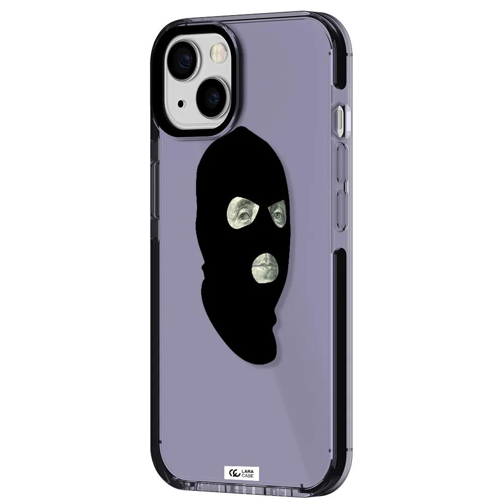a person wearing a mask Apple iPhone 13 impact Lilac Case