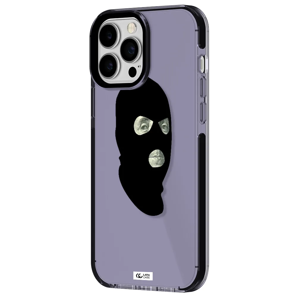 a person wearing a mask Apple iPhone 13 Pro Max impact Lilac Case