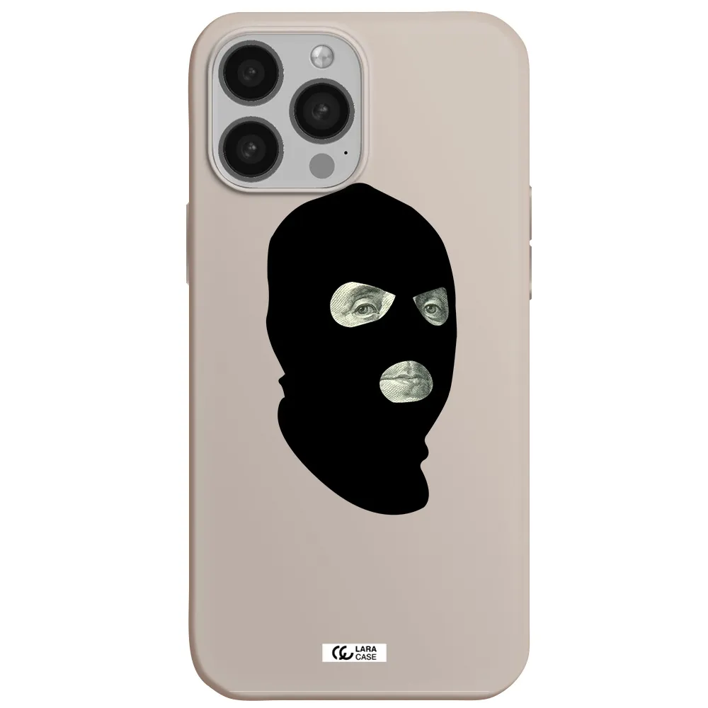 a person wearing a mask Apple iPhone 13 Pro Max Silicone Stone Case