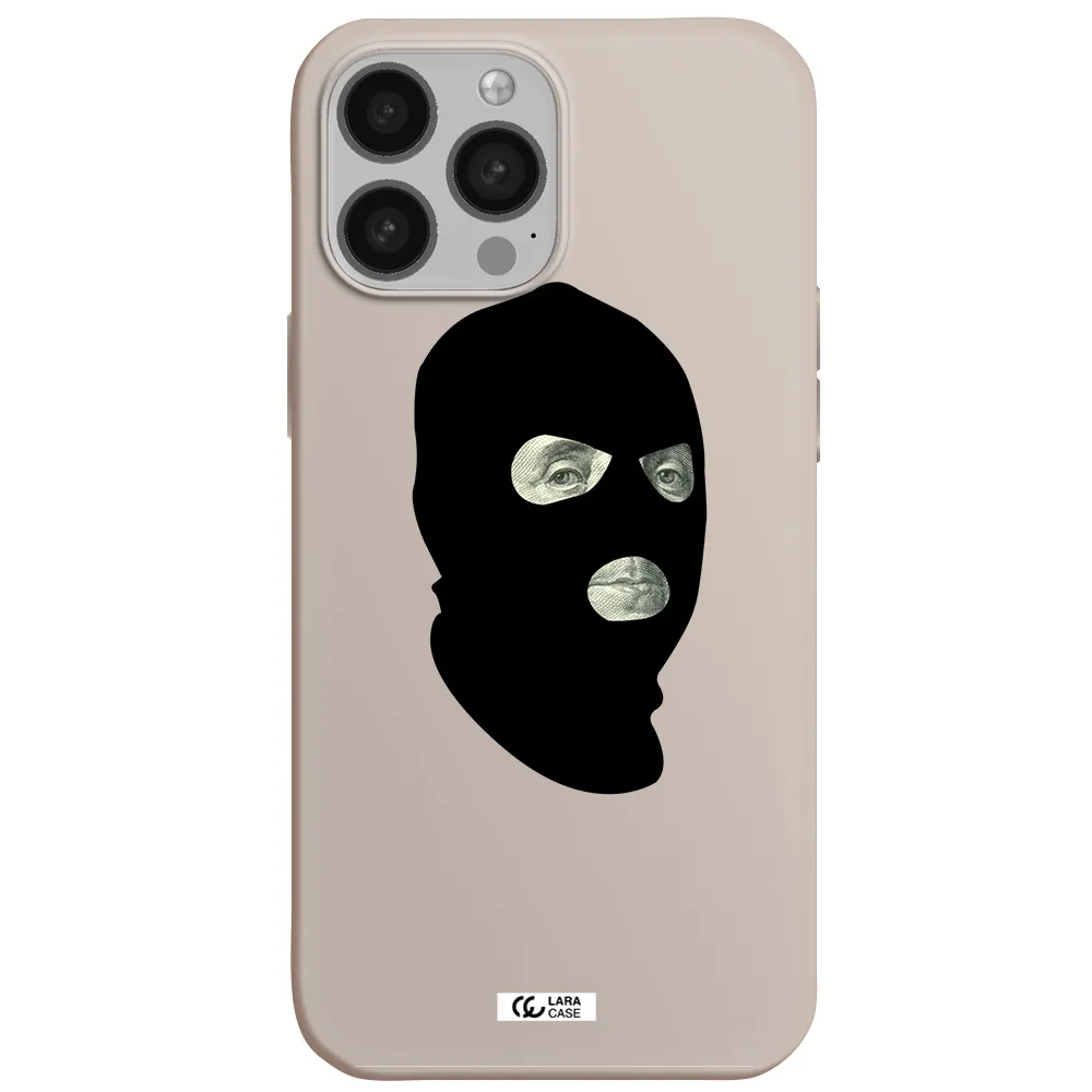 a person wearing a mask Apple iPhone 13 Pro Silicone Stone Case
