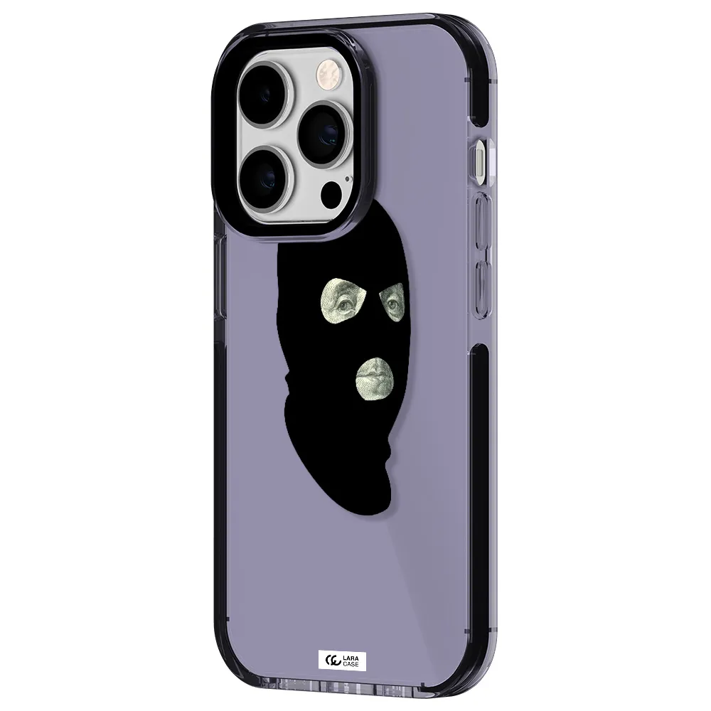 a person wearing a mask Apple iPhone 14 pro impact Lilac Case