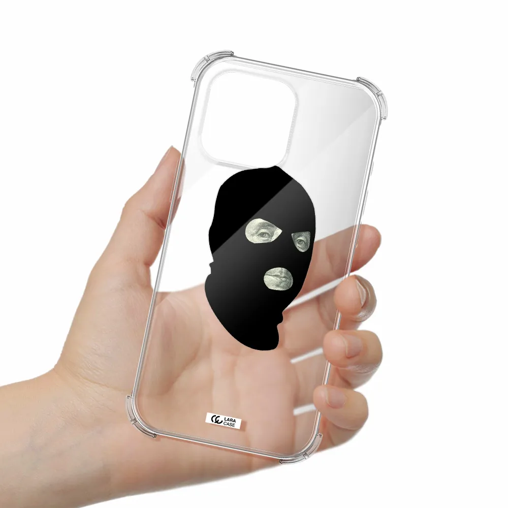 A Person Wearing A Mask Apple Iphone 16 Pro Max Clear Pc Case