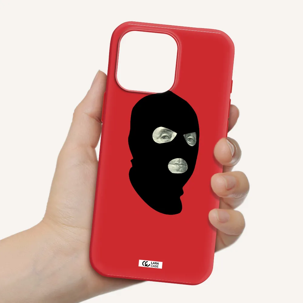 A Person Wearing A Mask Apple Iphone 16 Pro Max Silicone Stone Case