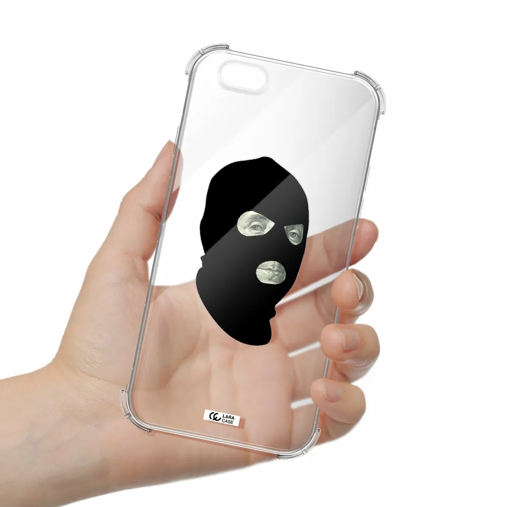 a person wearing a mask Apple iPhone 6 Clear PC Case
