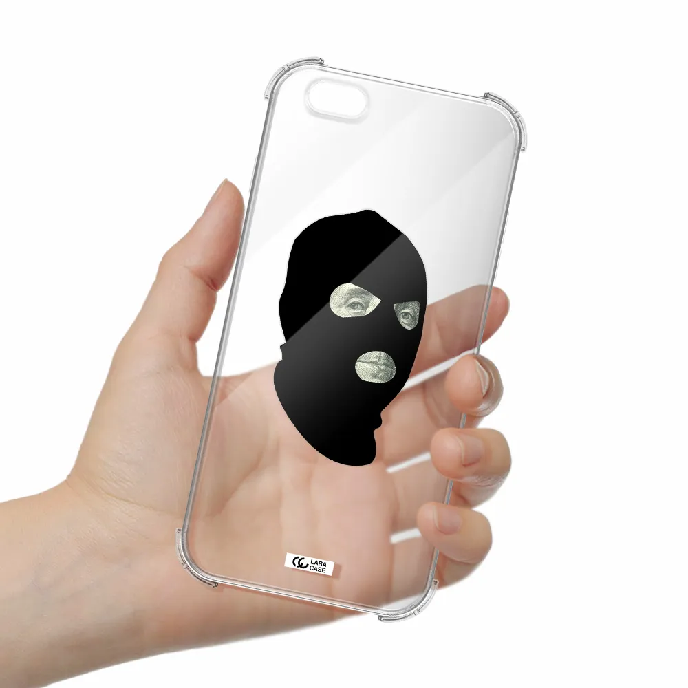 a person wearing a mask Apple iPhone 6 plus Clear PC Case