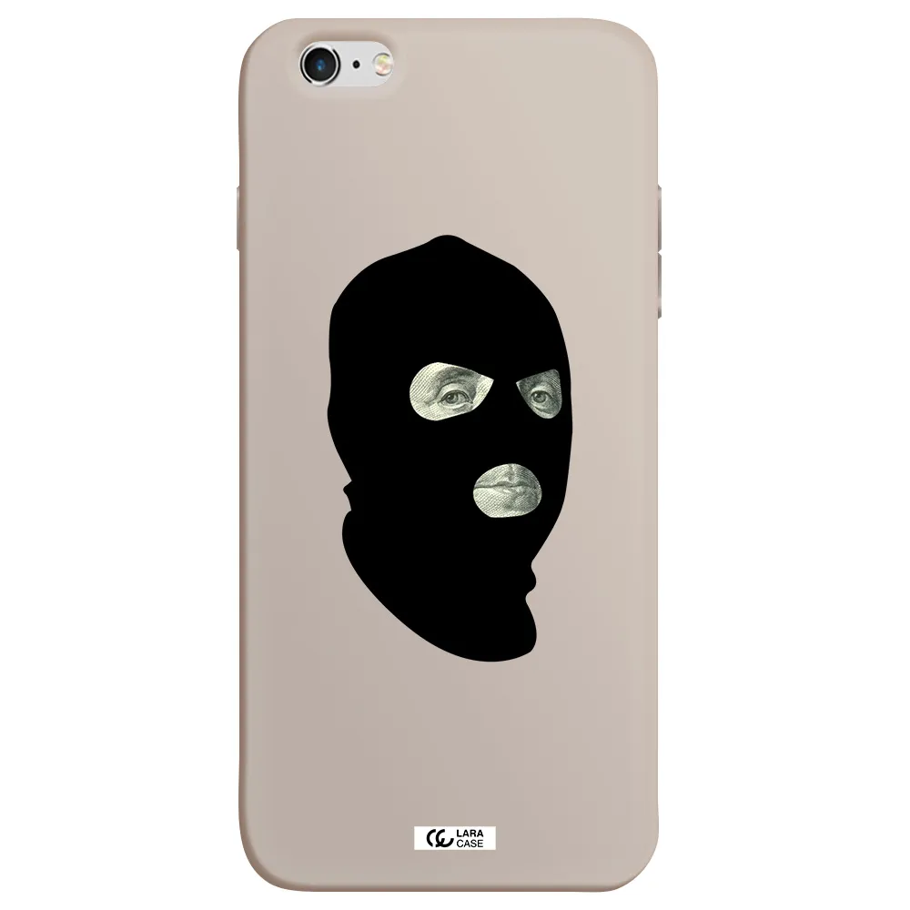 a person wearing a mask Apple iPhone 6 plus Silicone Stone Case