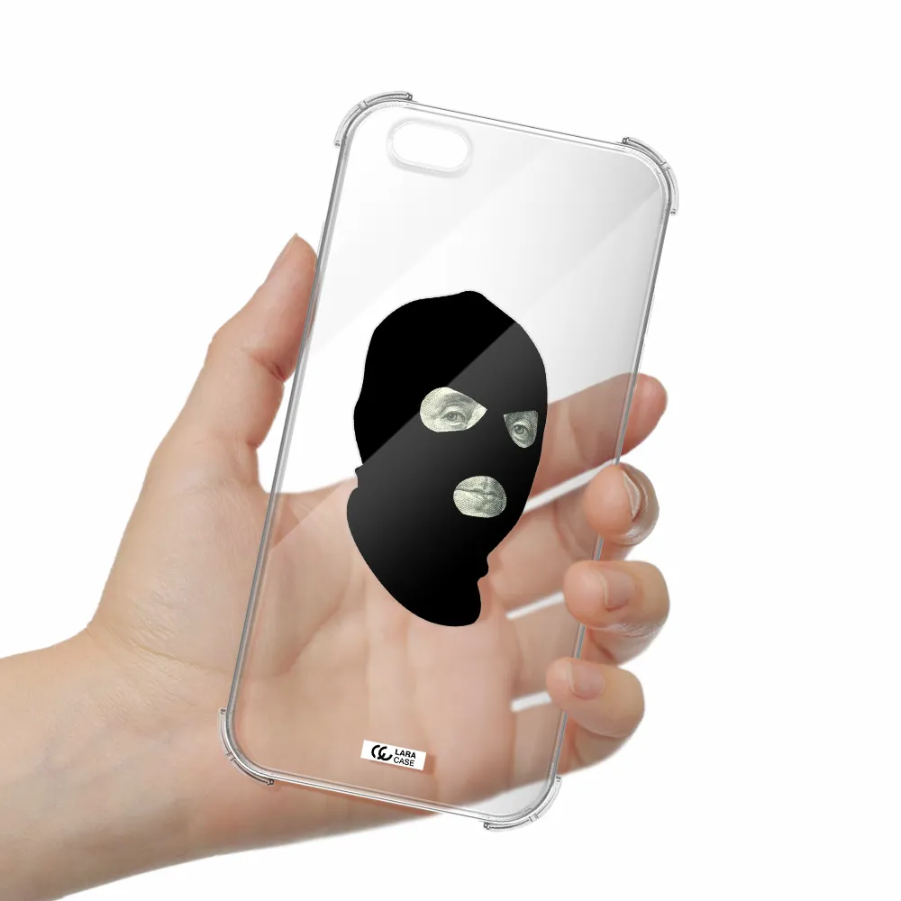 a person wearing a mask Apple iPhone 6 s plus Clear PC Case
