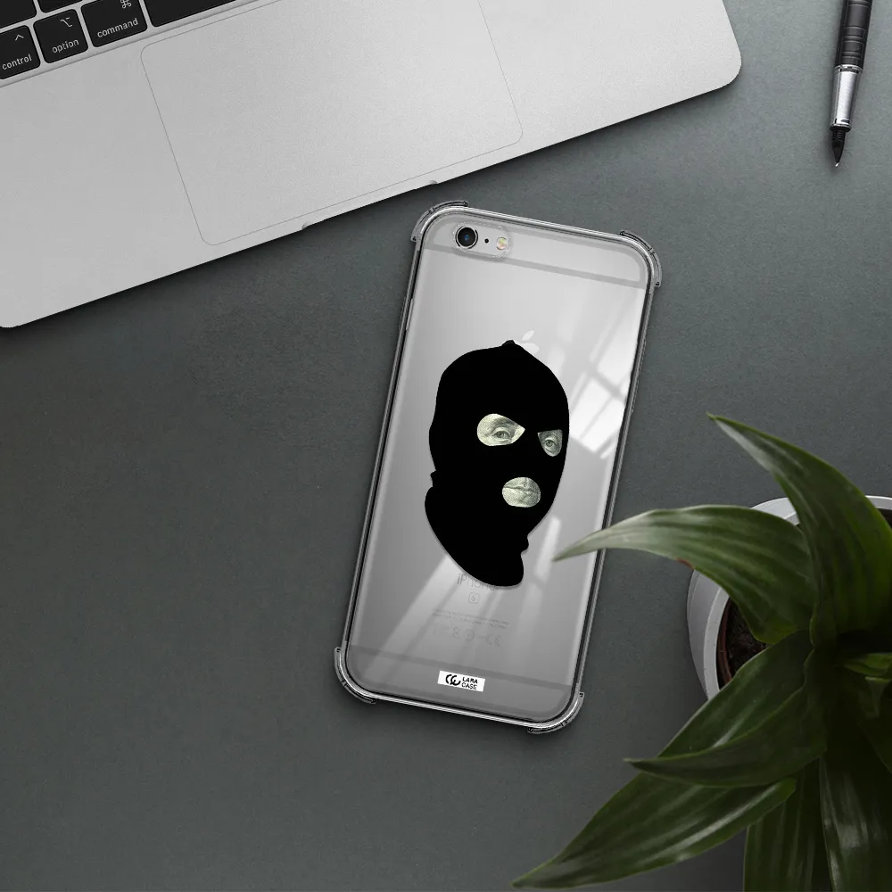a person wearing a mask Apple iPhone 6 s plus Clear PC Case