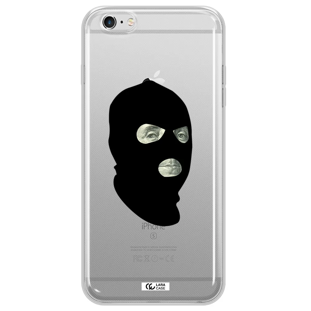 a person wearing a mask Apple iPhone 6 s plus Clear TPU Case