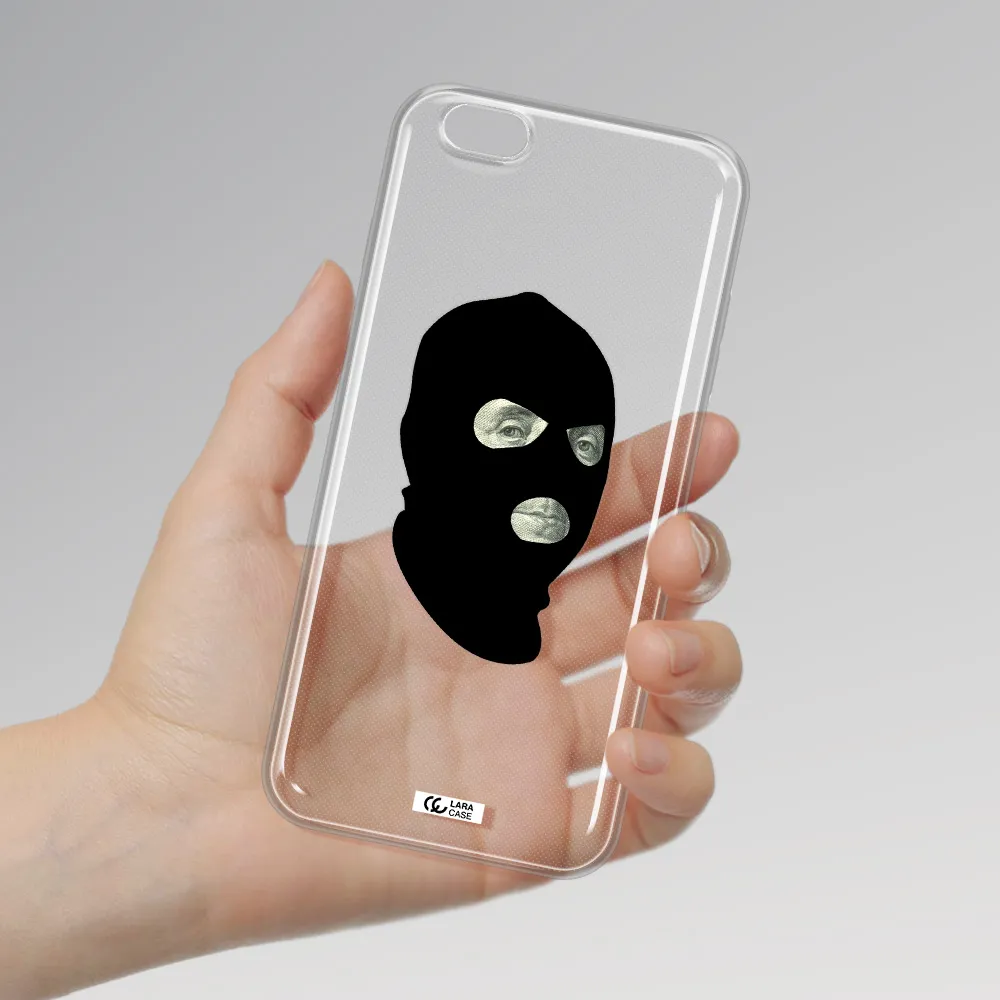 a person wearing a mask Apple iPhone 6 s plus Clear TPU Case