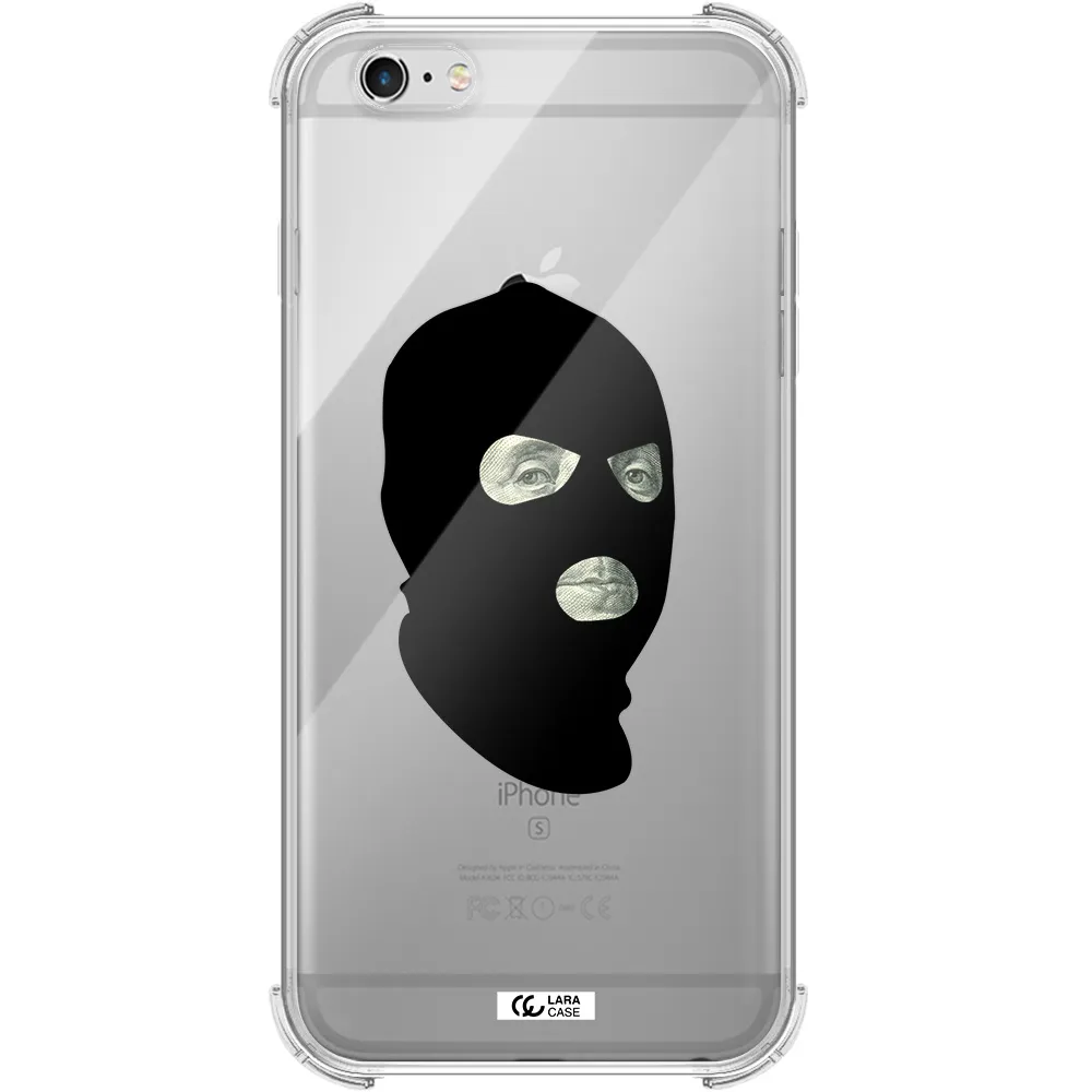 a person wearing a mask Apple iPhone 6S Clear PC Case