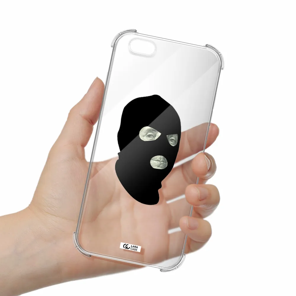 a person wearing a mask Apple iPhone 6S Clear PC Case