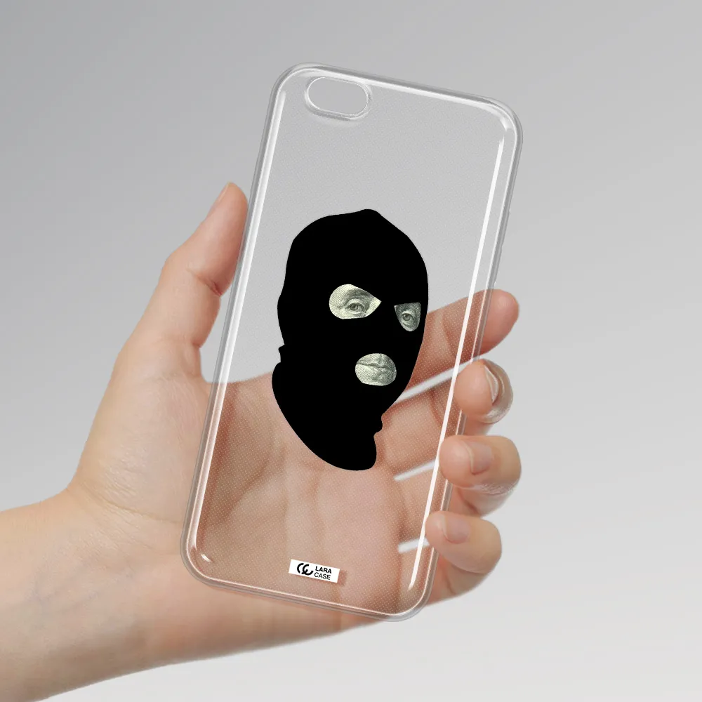 a person wearing a mask Apple iPhone 6S Clear TPU Case