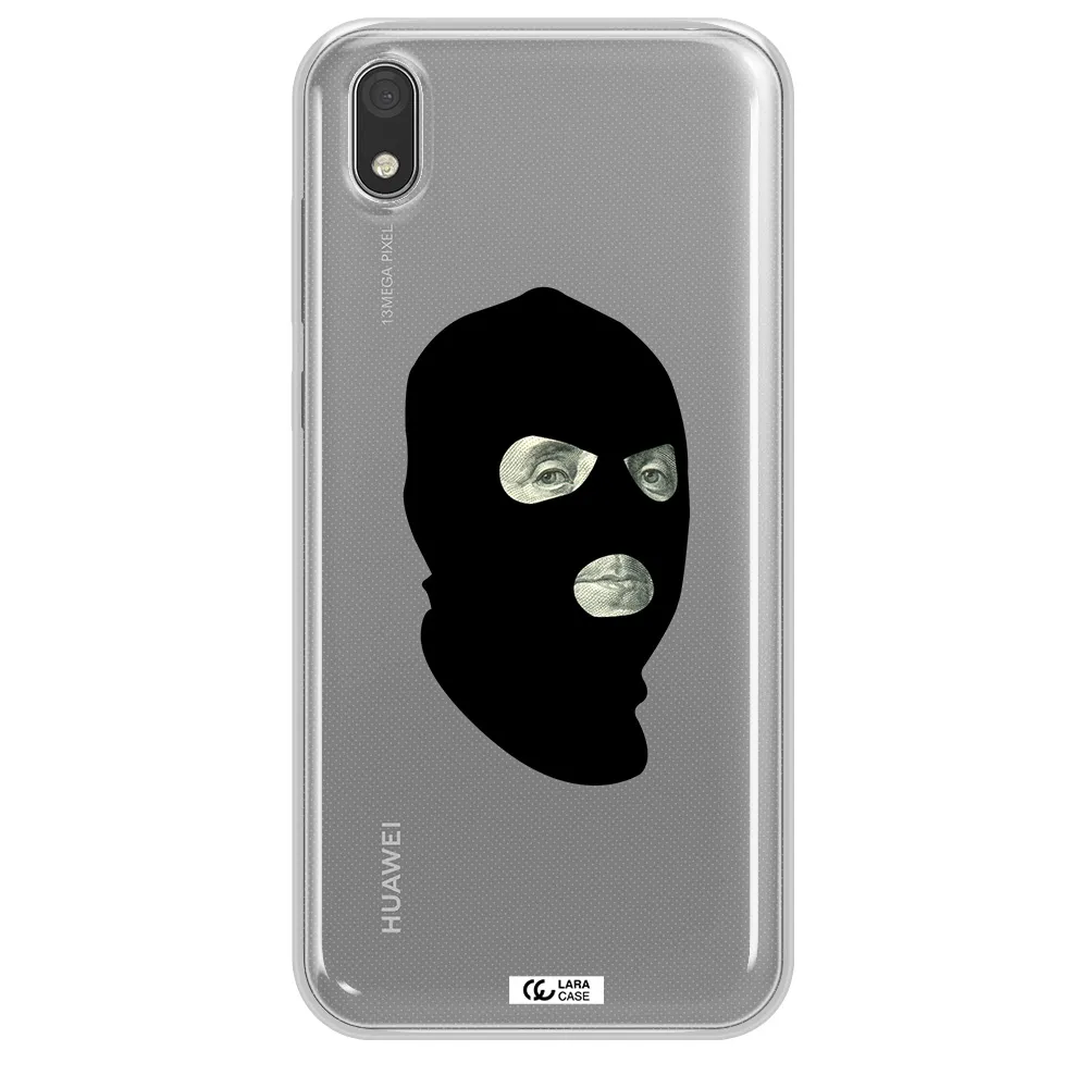 a person wearing a mask Huawei Honor 8S Clear TPU Case