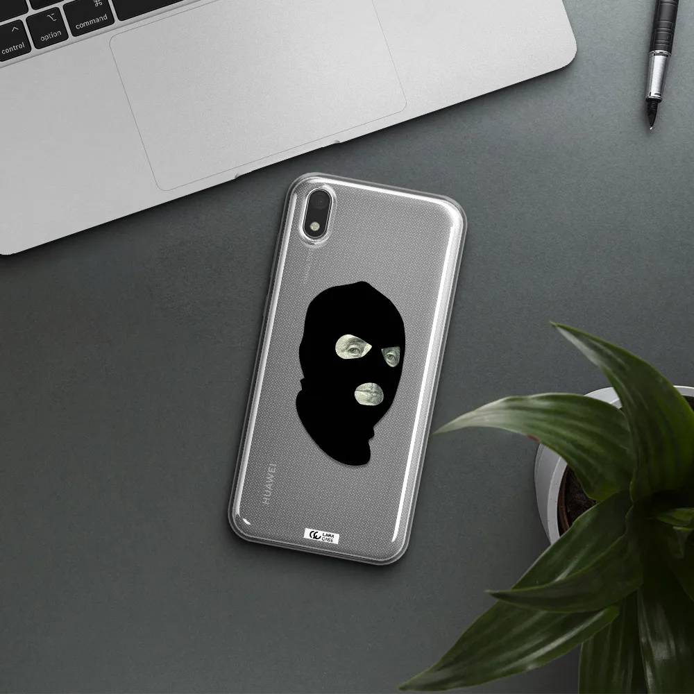 a person wearing a mask Huawei Honor 8S Clear TPU Case