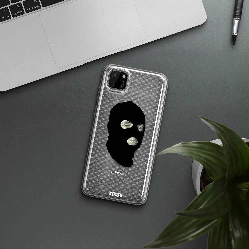 a person wearing a mask Huawei Honor 9S Clear TPU Case