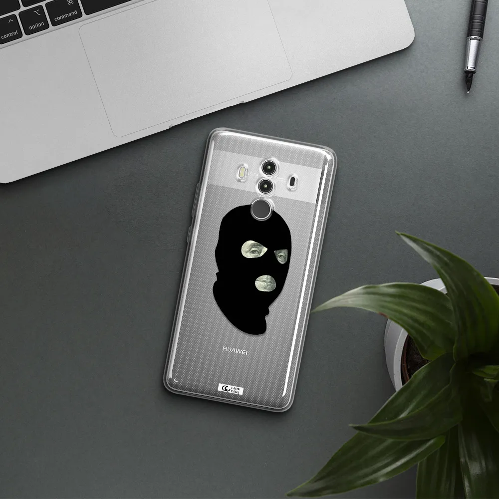 a person wearing a mask Huawei Mate 10 Clear TPU Case