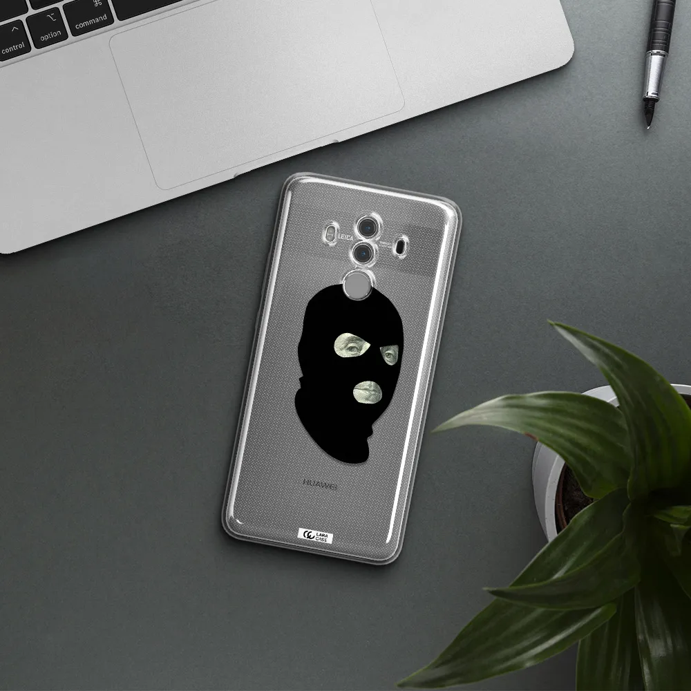 a person wearing a mask Huawei Mate 10 Pro Clear TPU Case