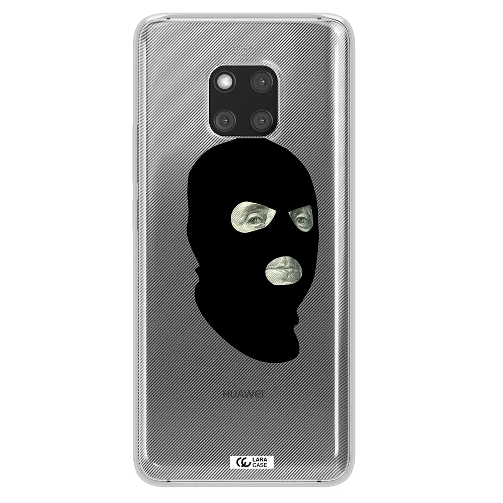a person wearing a mask Huawei Mate 20 Pro Clear TPU Case