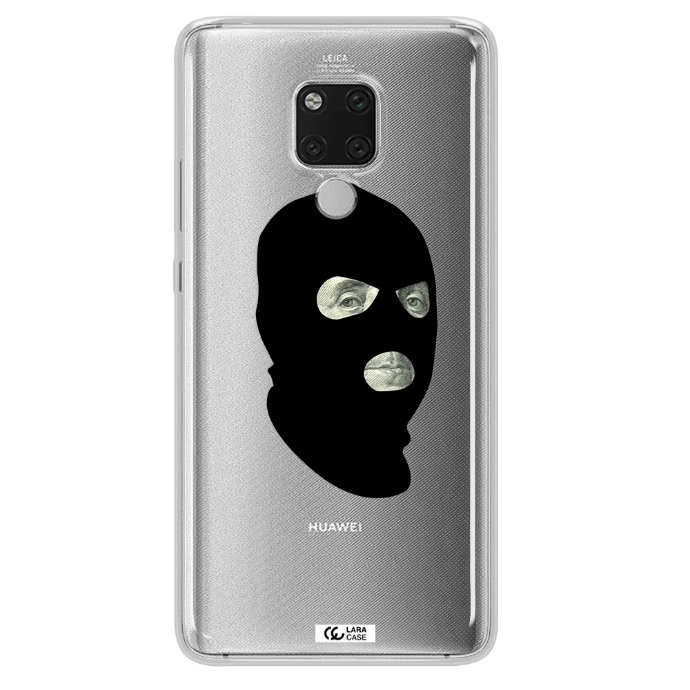 a person wearing a mask Huawei Mate 20X Clear TPU Case