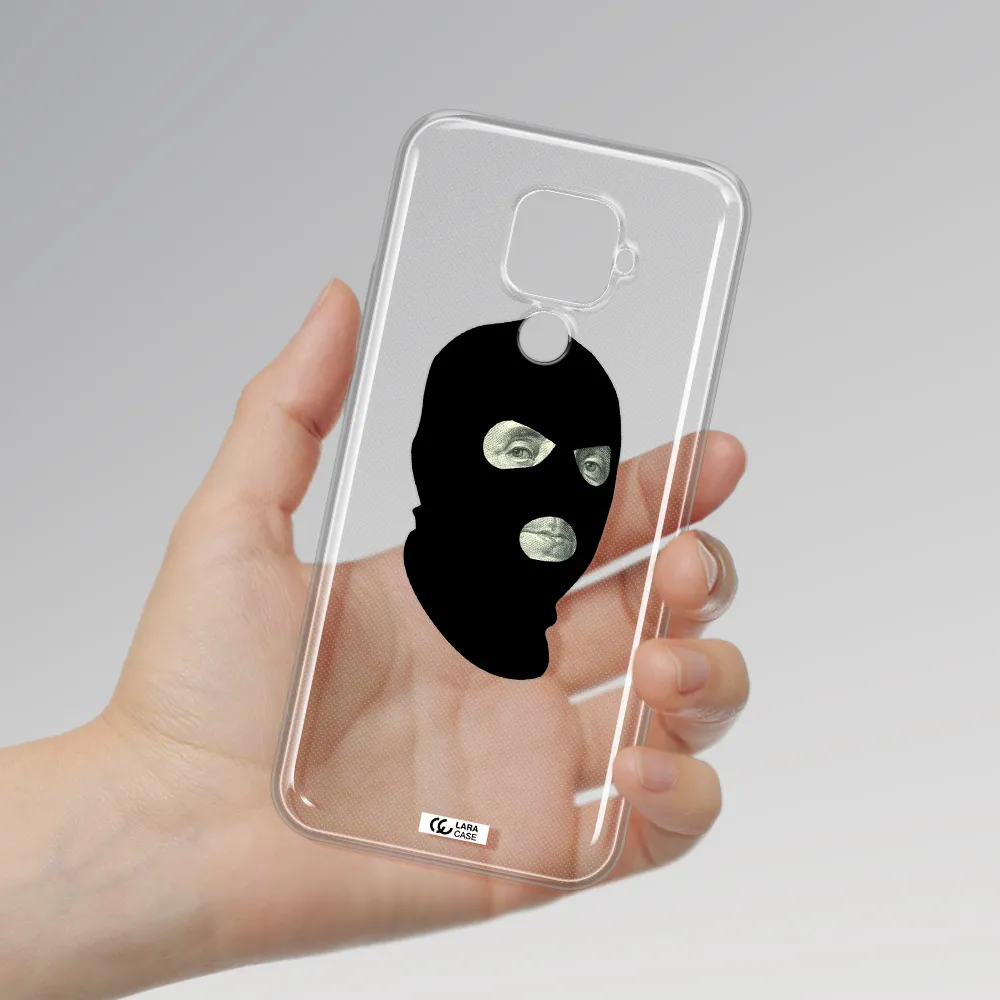 a person wearing a mask Huawei Mate 30 Lite Clear TPU Case