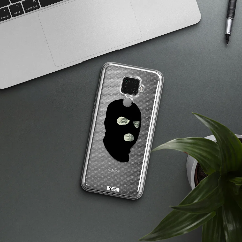 a person wearing a mask Huawei Mate 30 Lite Clear TPU Case