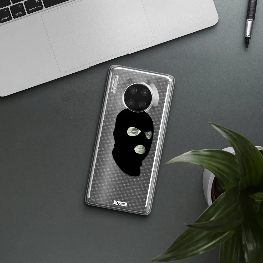a person wearing a mask Huawei Mate 30 Pro Clear TPU Case