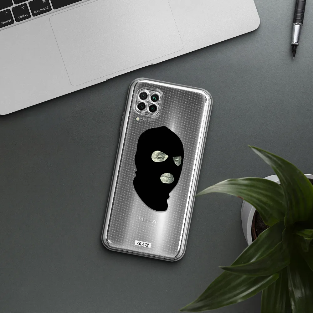 A Person Wearing A Mask Huawei Nova 7I Clear Tpu Case