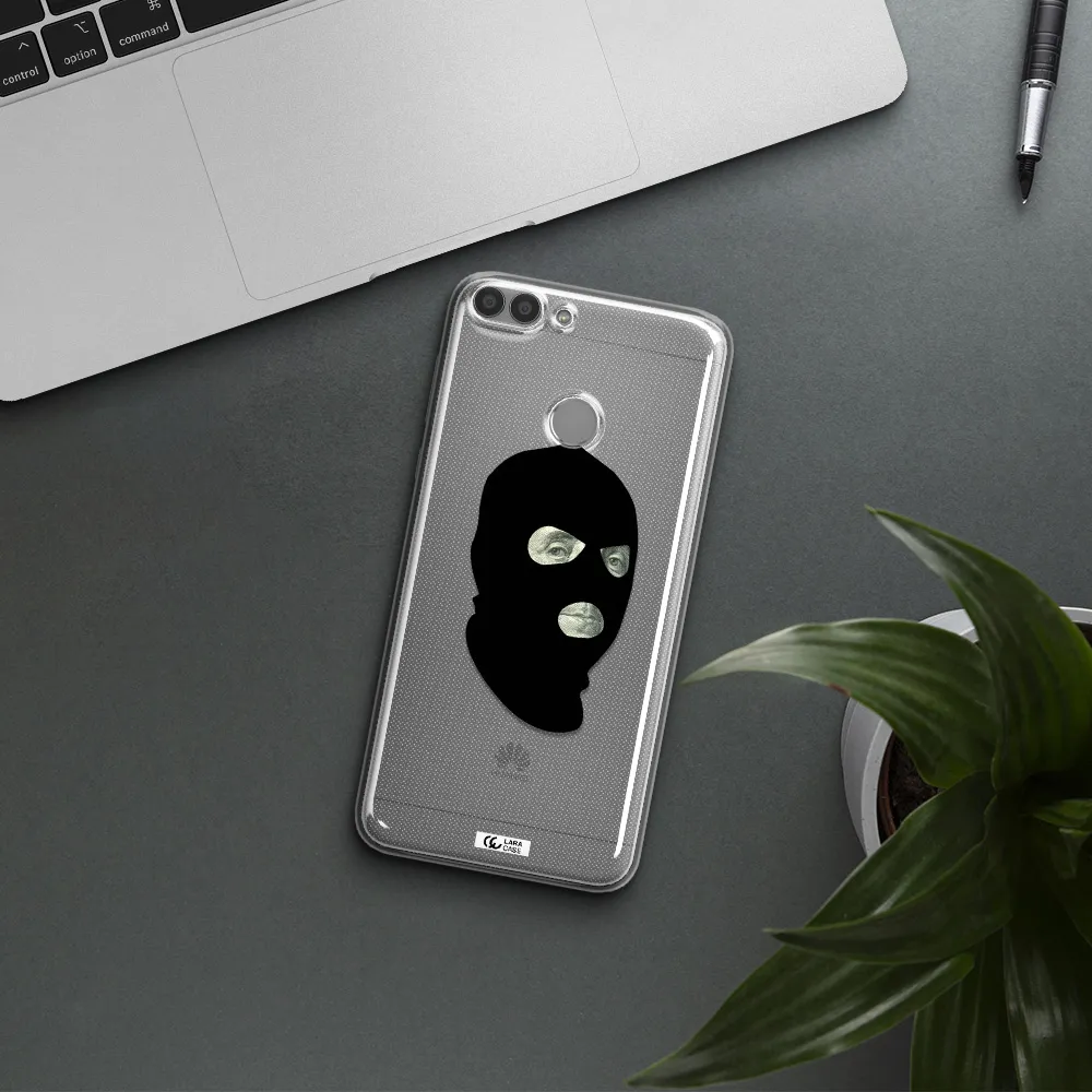 a person wearing a mask Huawei P Smart 2017 Clear TPU Case