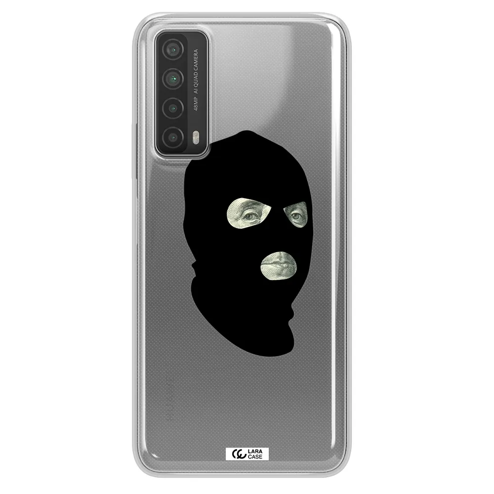 a person wearing a mask Huawei P Smart 2021 Clear TPU Case