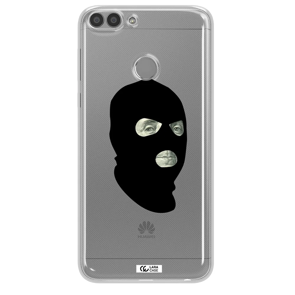 a person wearing a mask Huawei P Smart Clear TPU Case