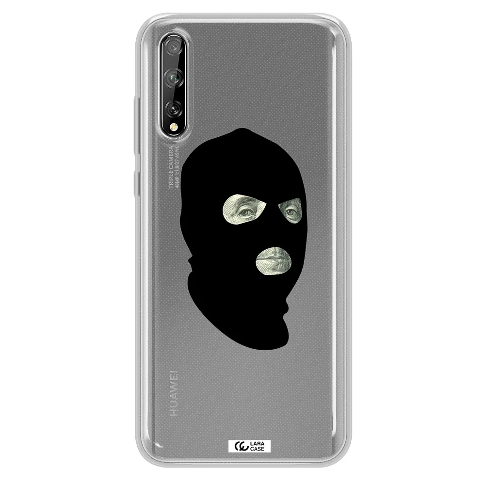 a person wearing a mask Huawei P Smart S Clear TPU Case