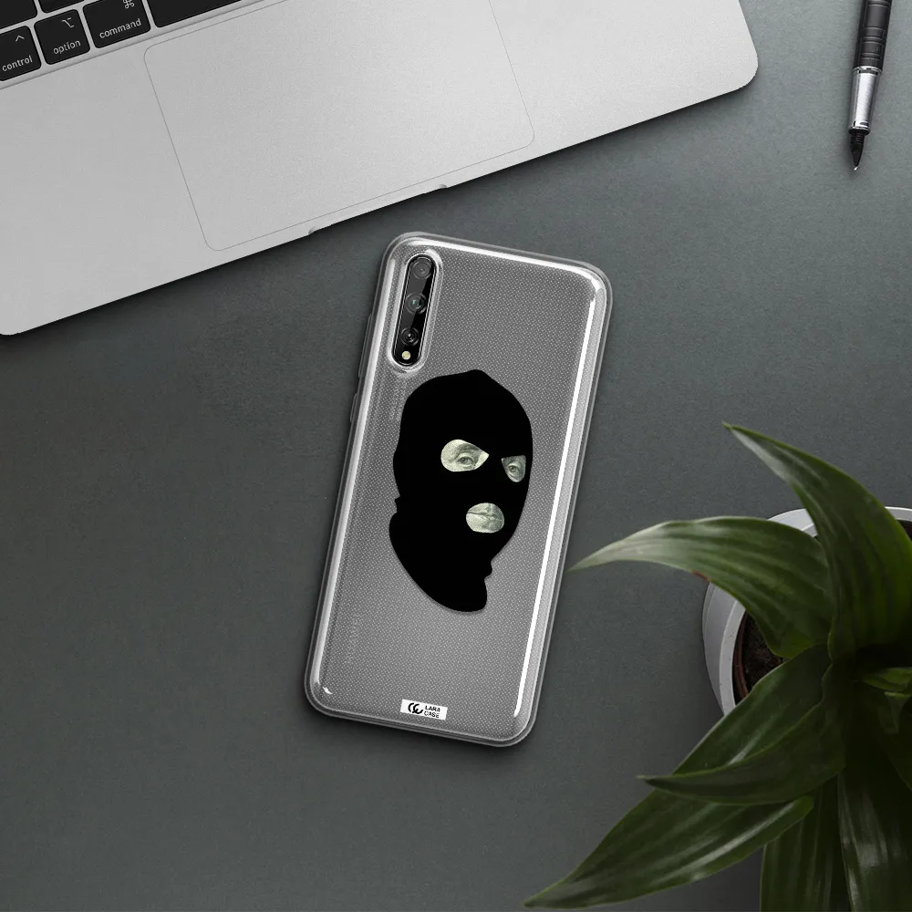 a person wearing a mask Huawei P Smart S Clear TPU Case