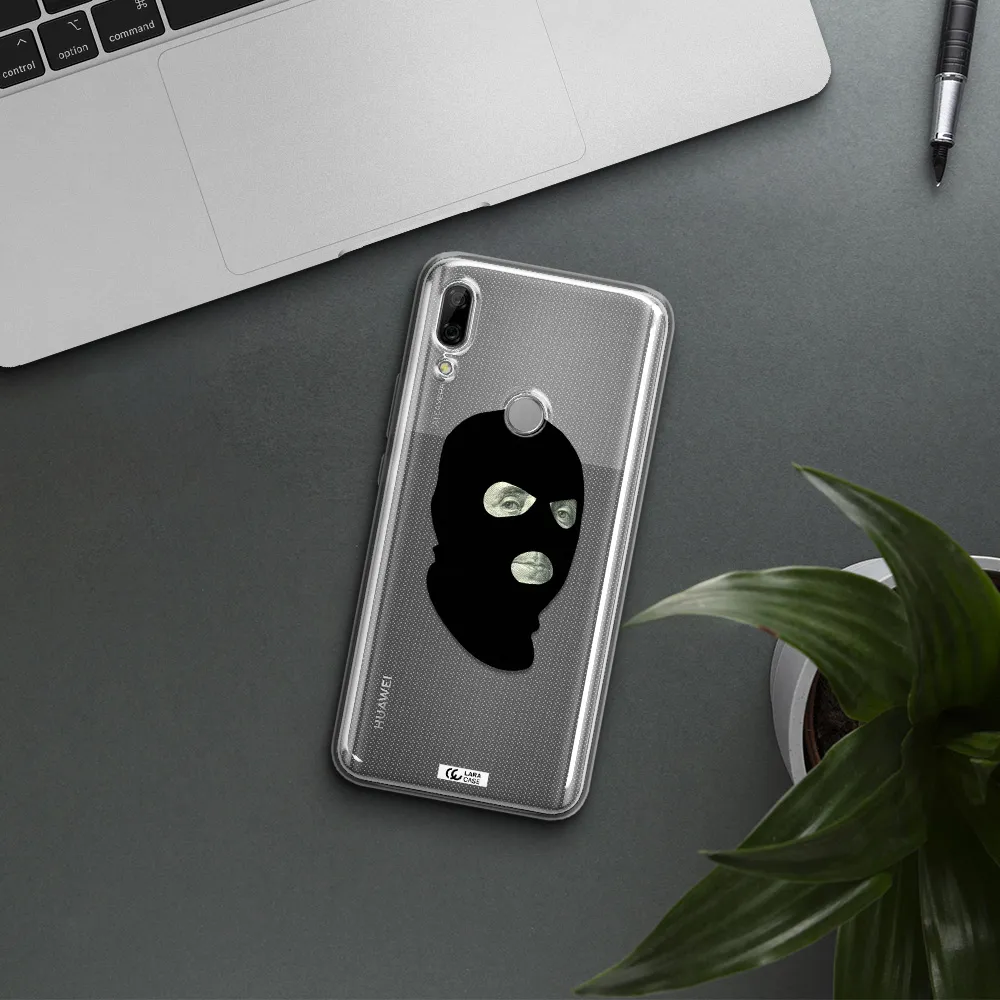 a person wearing a mask Huawei P Smart Z Clear TPU Case