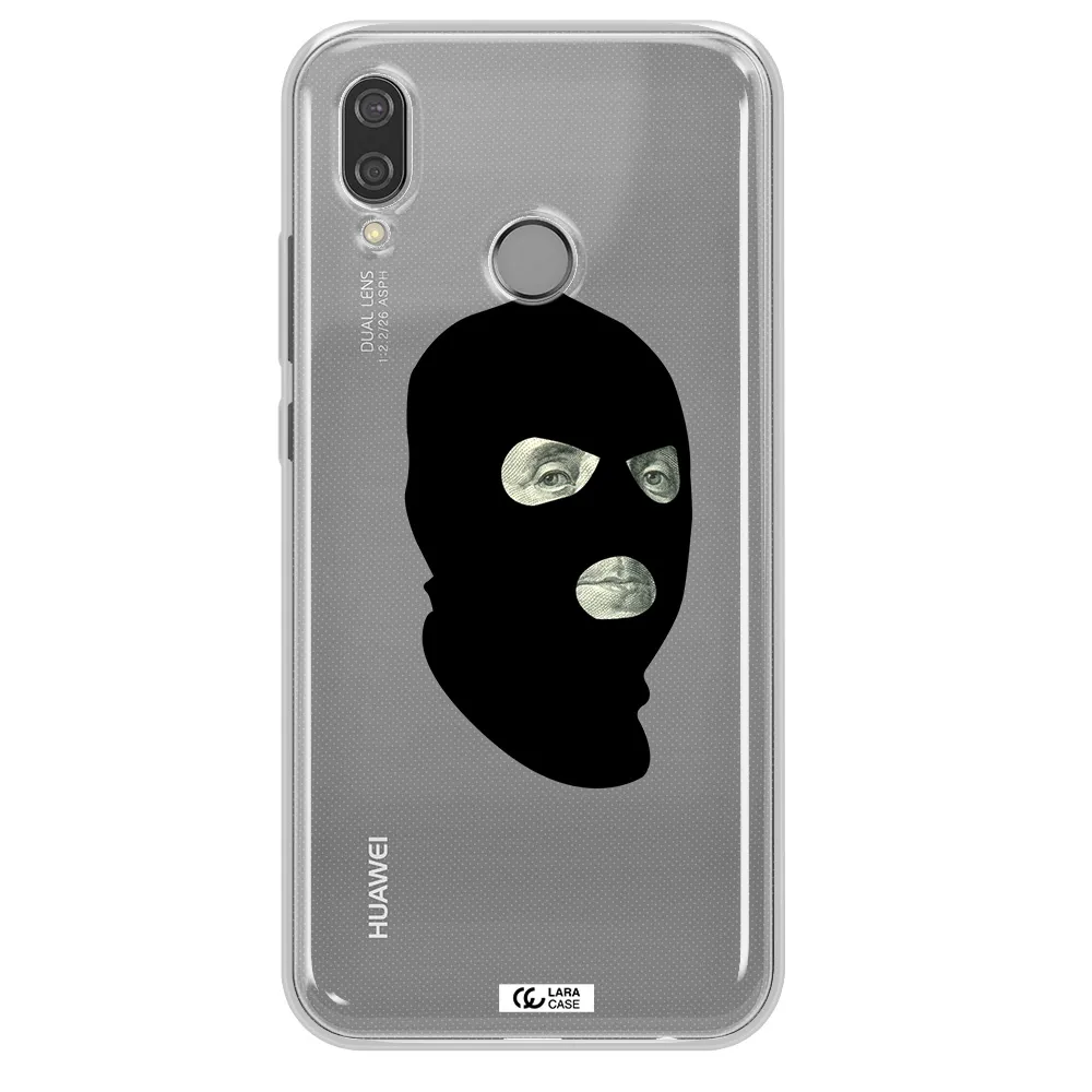 a person wearing a mask Huawei P20 Lite Clear TPU Case