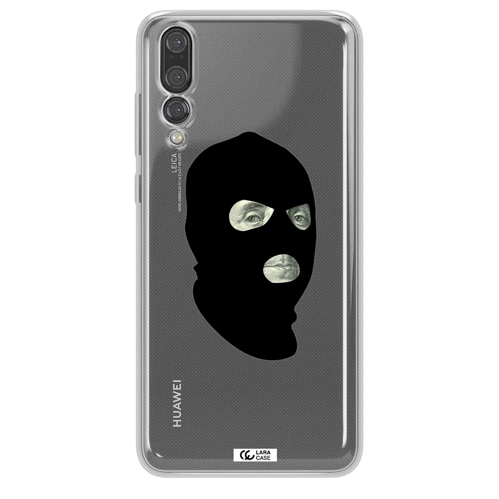 a person wearing a mask Huawei P20 Pro Clear TPU Case
