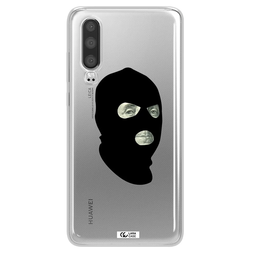 a person wearing a mask Huawei P30 Clear TPU Case