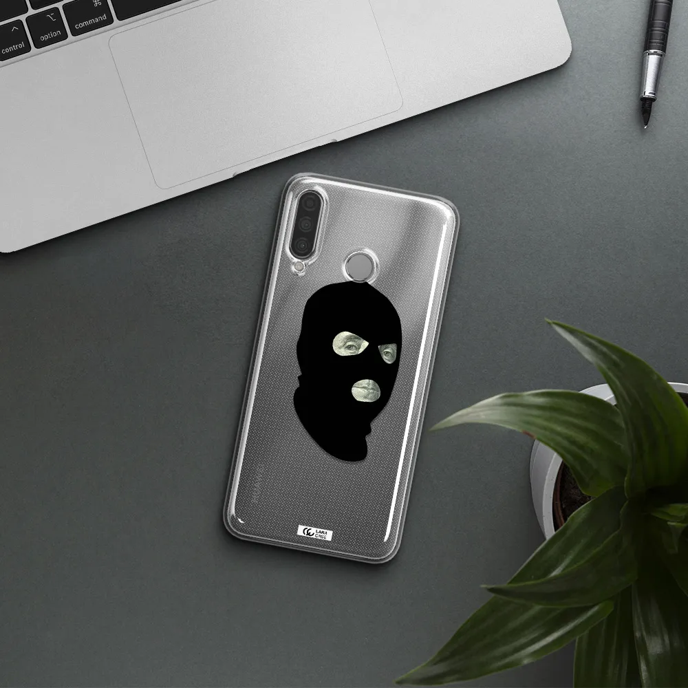 a person wearing a mask Huawei P30 Lite Clear TPU Case