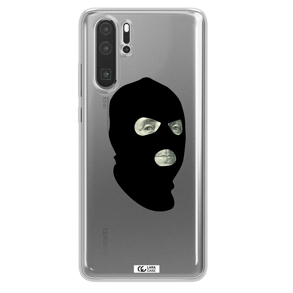a person wearing a mask Huawei P30 Pro Clear TPU Case