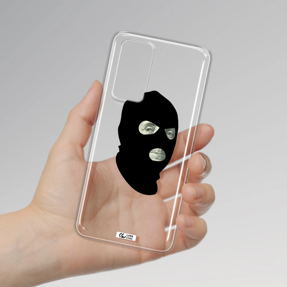a person wearing a mask Huawei P40 Clear TPU Case