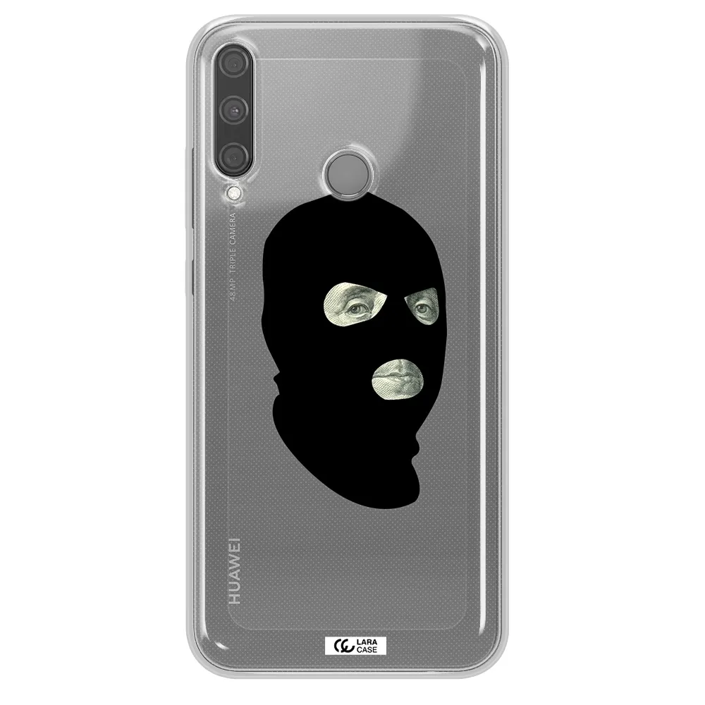 a person wearing a mask Huawei P40 Lite E Clear TPU Case