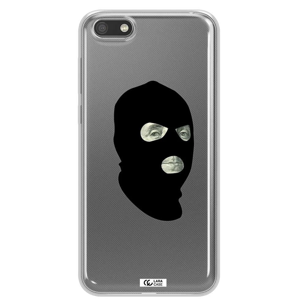 a person wearing a mask Huawei Y5 2018 Clear TPU Case