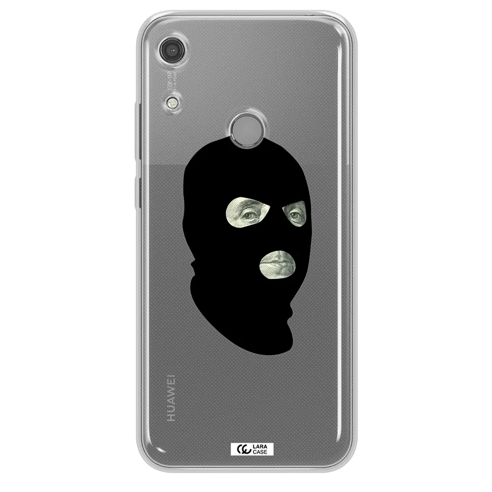 a person wearing a mask Huawei Y6S Clear TPU Case
