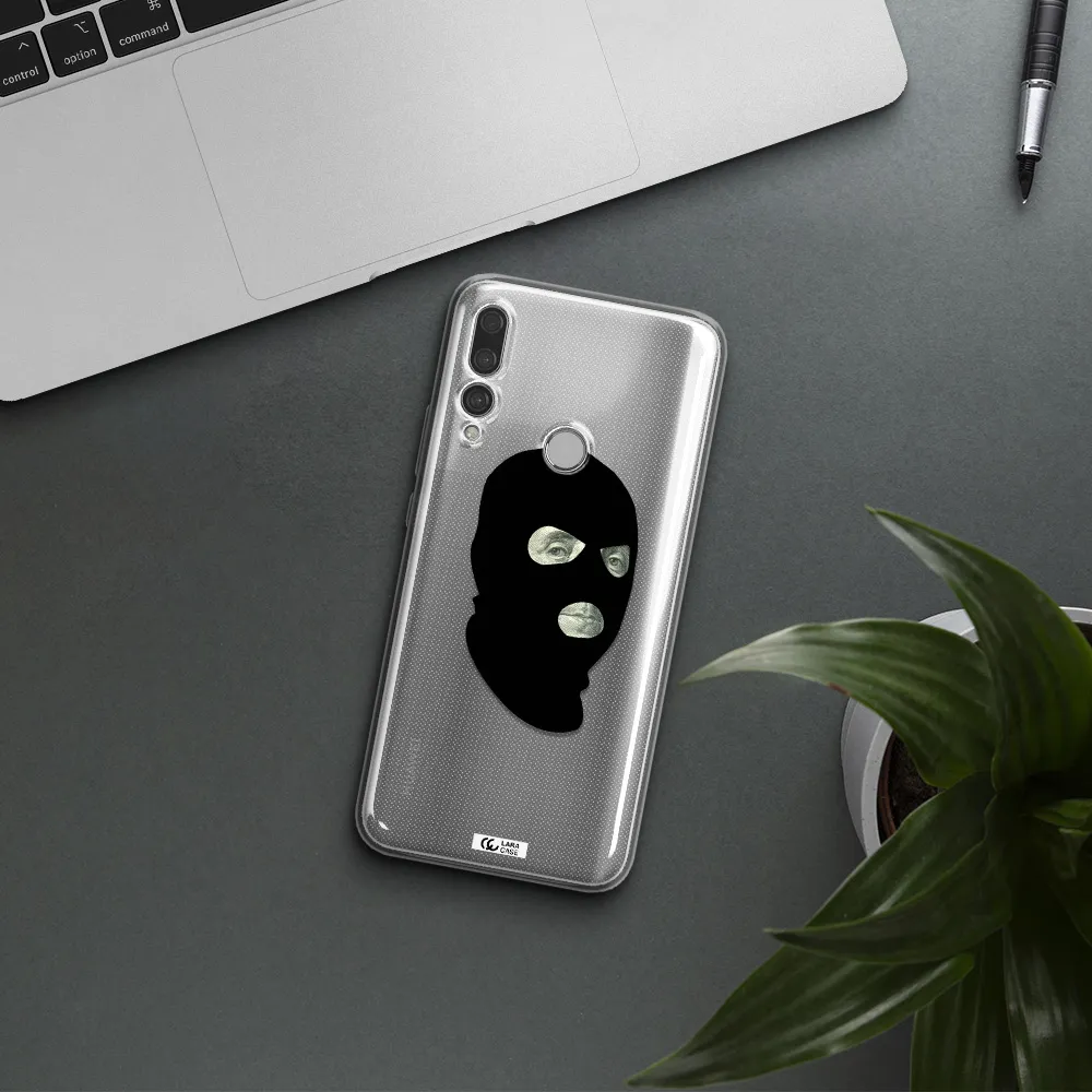 a person wearing a mask Huawei Y9 Prime 2019 Clear TPU Case